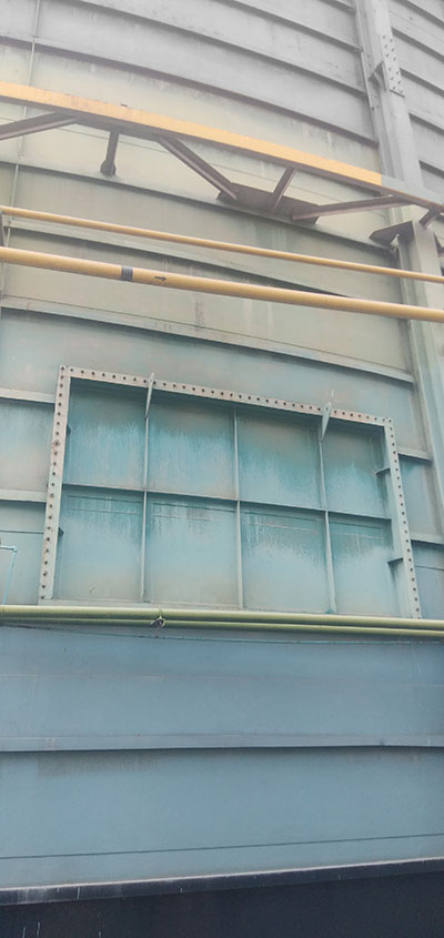 Anticorrosion protective coating for BOF gas holder