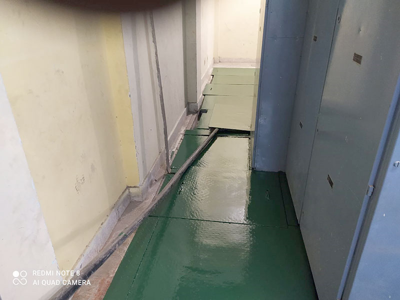 Electrical floor insulation coating at IOCL Panipat 