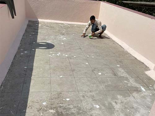 Terrace waterproofing with Polymeric Coating